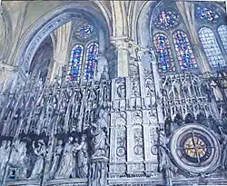 Intérieur de la cathédrale de Chartres (1938).