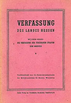 Description de l'image 19461201 Verfassung des Landes Hessen, Ausgabe US-MIlitärregierung.jpg.