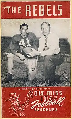 Description de l'image 1947 Ole Miss football media guide.jpg.