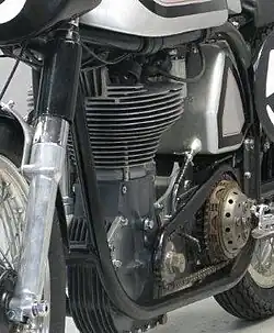 Norton Manx, double berceau Featherbed (1952).