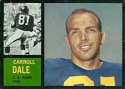 Description de l'image 1962 Topps 82 Carroll Dale.jpg.