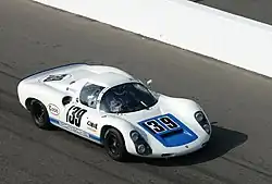 Une Porsche 910 de 1967 en démonstration à Watkins Glen