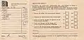 Facture du 2 septembre 1986 et note du restaurant au verso. Une tasse de café coûte 1 mark. Un sondage est effectué auprès des clients pour le concours d'excellence.