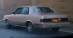 Arrière de la berline 600 SE de 1986 à 1988