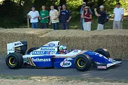 Photo de la Williams FW16 de Damon Hill au festival de Goodwood 2009