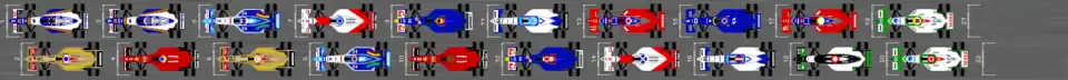Schéma de la grille de qualification du Grand Prix du Brésil 1996