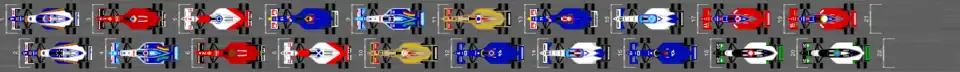 Schéma de la grille de qualification du Grand Prix du Japon 1996