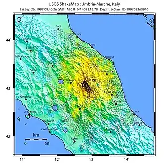 Image illustrative de l’article Séisme du 26 septembre 1997 en Ombrie et dans les Marches