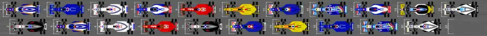 Schéma de la grille de départ du Grand Prix d'Autriche 1997.
