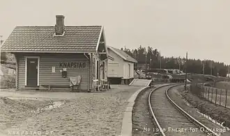 Gare dans les années 1920.