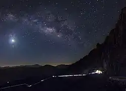 Le bras d'Orion vu depuis le mont Sinaï en Égypte