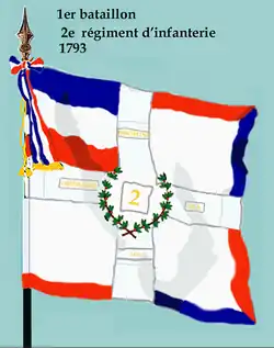 Drapeau du 1er bataillon de 1793 à 1794.