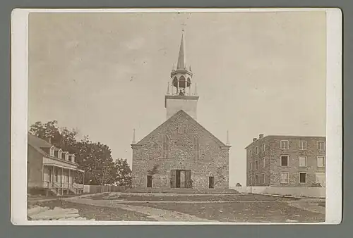 La première église Sainte-Cécile.