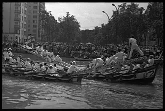 Joutes sétoises en juillet 1967.