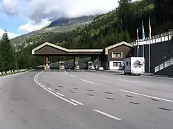 Le péage de Ferleiten.