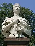 Buste de l'impératrice Frédéric dans le parc de Bad Homburg, 1902