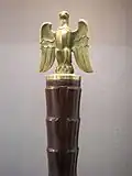 Embout en forme d'aigle sur un bâton de maréchal (président de la Diète de Pologne).