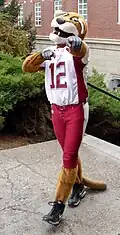 La mascotte Butch T. Cougar.
