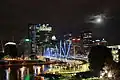 Kurilpa Bridge at night April 2010
