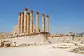 Temple d'Artémis à Jerash.