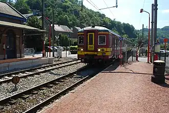 Arrivée d'un train.