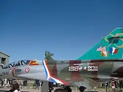 Mirage 2000N commémorant les 95&nbsp;ans de l'escadrille La Fayette.