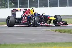 Photo de la Red Bull RB7.