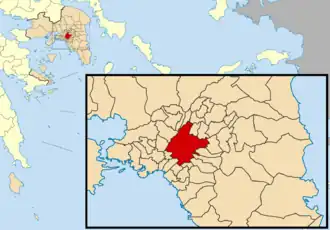 Localisation de Athènes