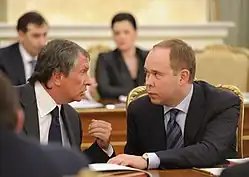 Avec Igor Setchine en 2012.