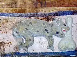 Détail d'une poutre sablière