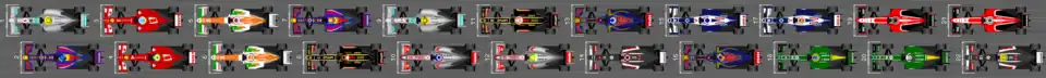 Schéma de la grille de départ du Grand Prix de Bahreïn 2013