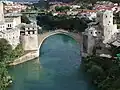 Stari Most à Mostar (1555-1566), construit par l'assistant de Sinan Mimar Hayruddin