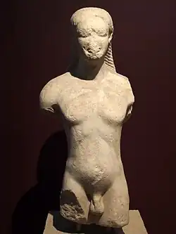 Kouros de Cyzique, milieu du VIe&nbsp;siècle. Musée archéologique d'Istanbul