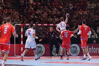 Lors du Hand Star Game, le 7 décembre 2013.