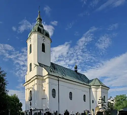 Lutynia Dolna : église Saint-Jean-Baptiste.