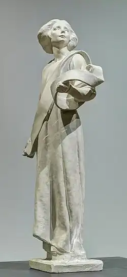 L'Ange debout (vers 1900-1920), plâtre.