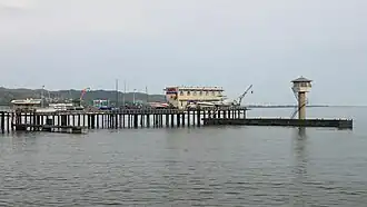 Port de plaisance sur la mer Noire à Soukhoumi.