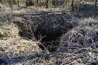 L'ancien puits ouvert (E).