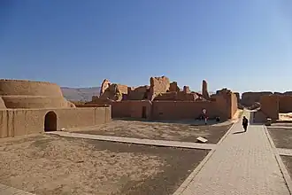Vue générale du temple bouddhiste de Gaochang