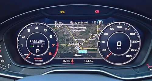 Virtual cockpit (ici présenté sur une Audi A4)