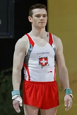 Description de l'image 2015 European Artistic Gymnastics Championships - Vault - Benjamin Gischard 01.jpg.