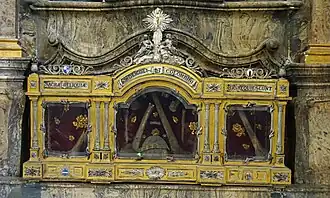 Le reliquaire de saint Desle et saint Colombin.