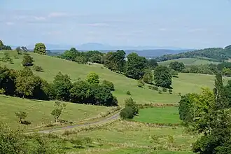 Paysage vers les Vosges.