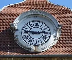 Cadrant de l'horloge.