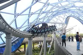 Portion du parcours de l'attraction.