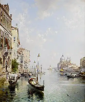 Grande Canal, Venice, Franz Richard Unterberger.