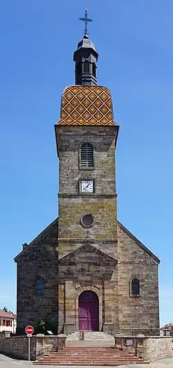 Champagney (70) - Façade clocher-porche
