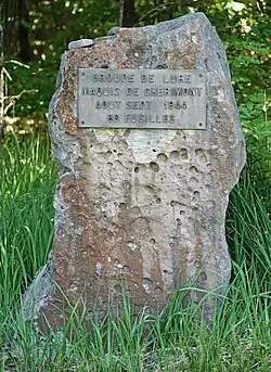 Stèle des fusillés à Clairegoutte.