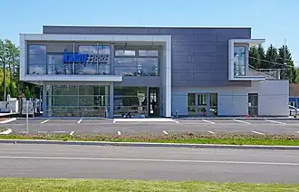 Nouveau bâtiment administratif de l'usine.