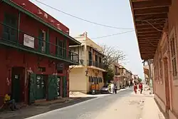 Maisons coloniales à Saint-Louis.